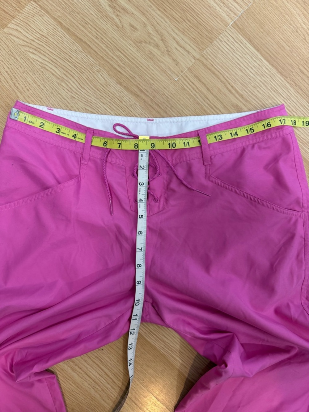 Athleta Size 12 Bright Pink Lightweight Drawstring Travel Pants - Picture 6 of 7